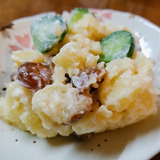 天津甘栗のポテトサラダ